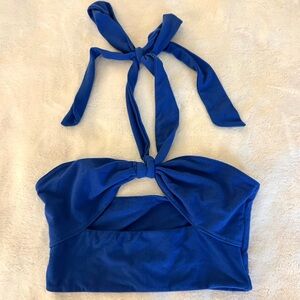Blue Halter Top
